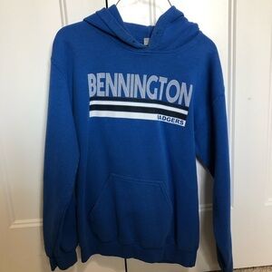 Blue Bennington Badgers hoodie unisex size small